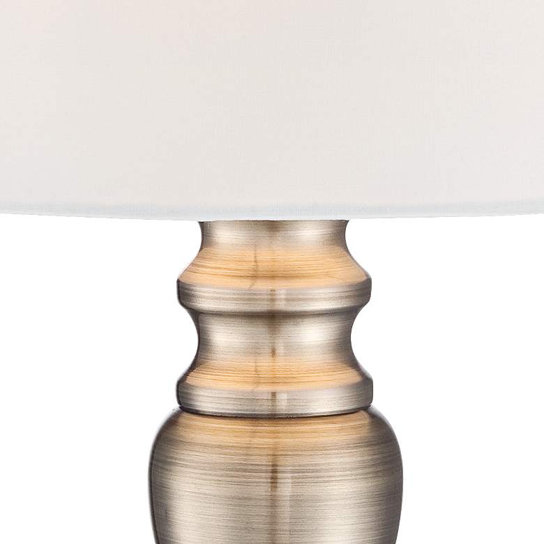 Image 4 Regency Hill Thom 19 1/4" Brass Finish Touch On-Off Accent Table Lamp more views