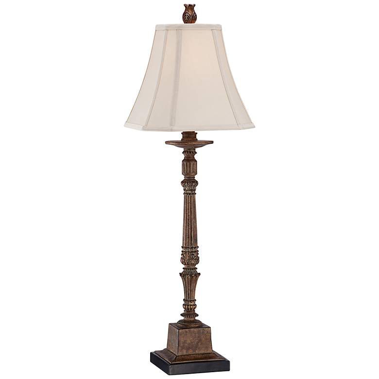 Image 3 Regency Hill Thornewood 35 1/2" Brown Traditional Console Table Lamp