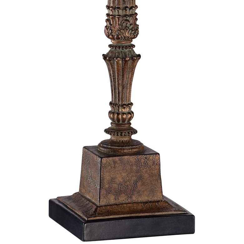 Image 6 Regency Hill Thornewood 35 1/2" Brown Traditional Console Table Lamp more views