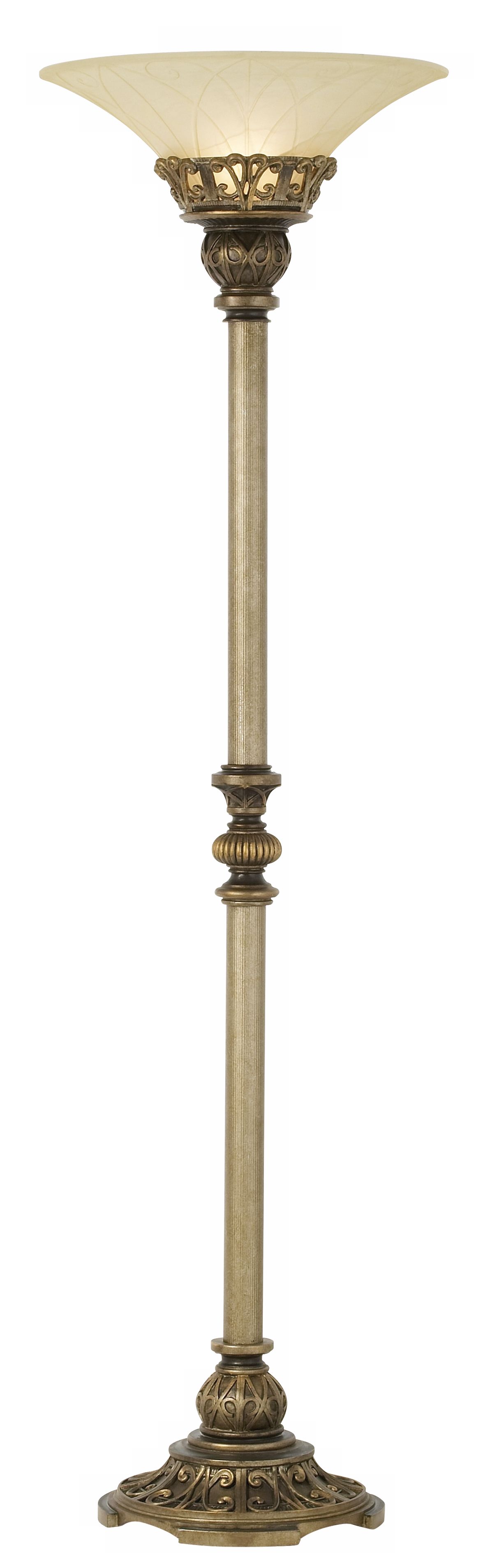 Image 2 Regency Hill Timeless Elegance 71" Traditional Torchiere Floor Lamp