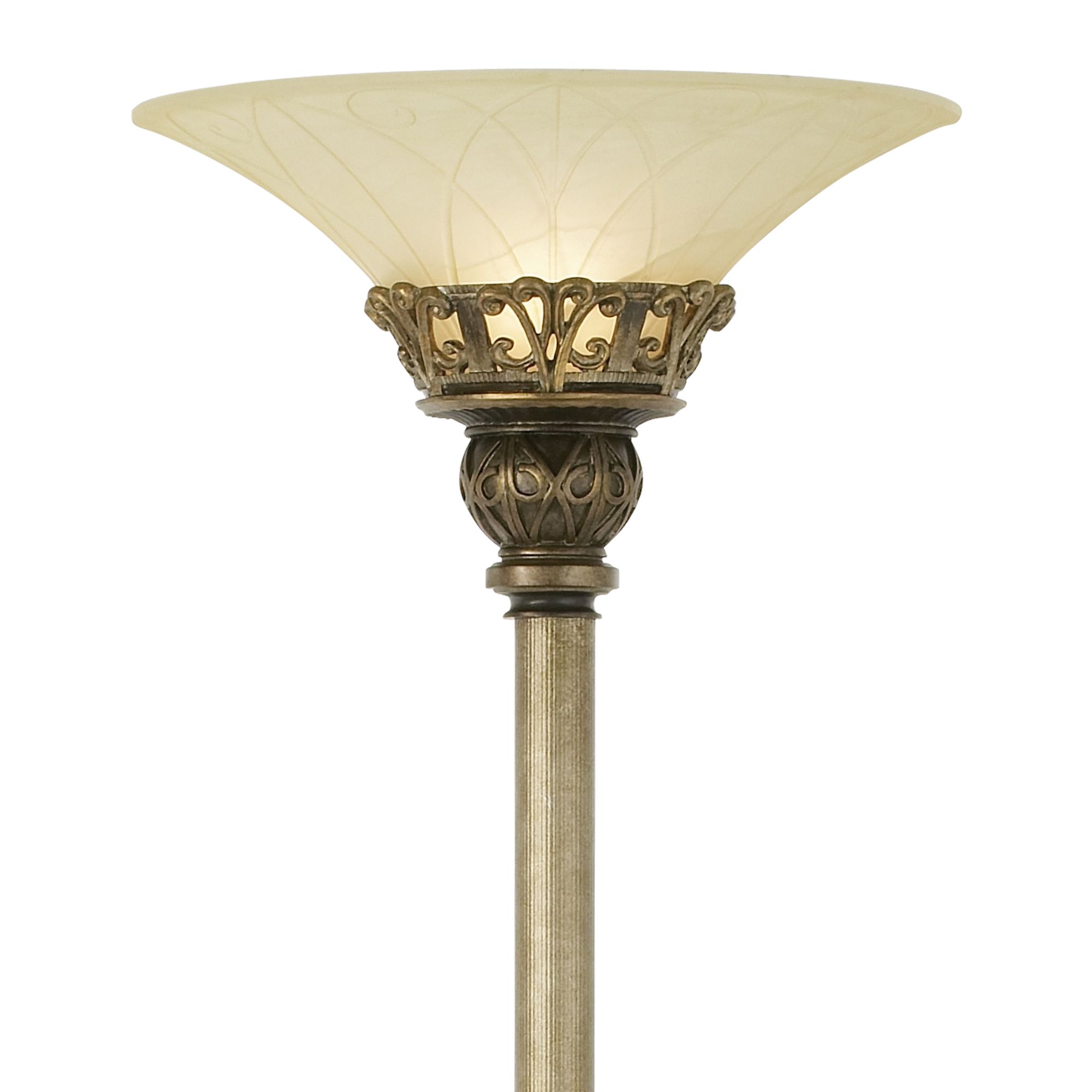 Image 3 Regency Hill Timeless Elegance 71" Traditional Torchiere Floor Lamp more views
