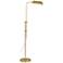 Regency Hill Tony Adjustable Brass Pharmacy Floor Lamp with USB Dimmer