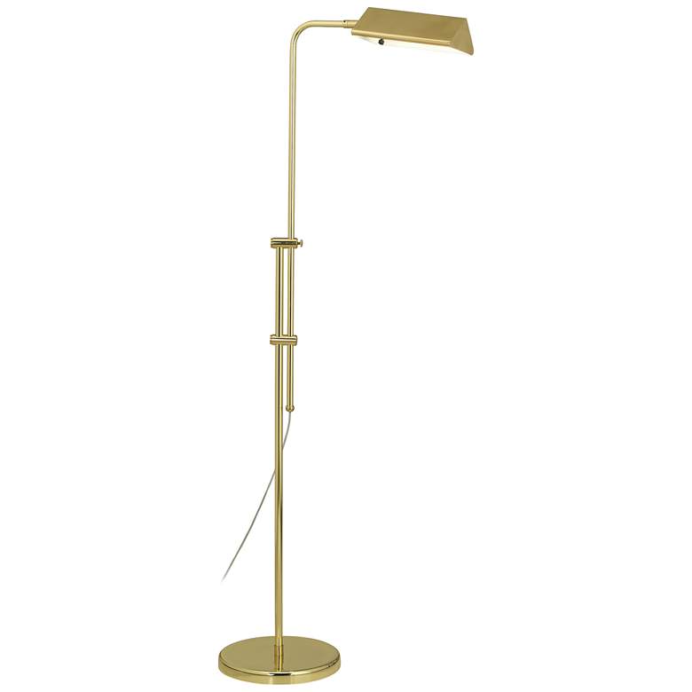 Image 2 Regency Hill Tony Adjustable Brass Pharmacy Floor Lamp with USB Dimmer