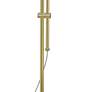 Regency Hill Tony Adjustable Height Brass Finish Pharmacy Floor Lamp