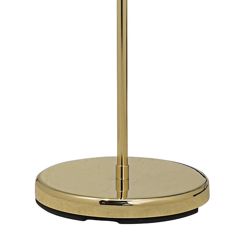 Image 5 Regency Hill Tony Adjustable Height Brass Finish Pharmacy Floor Lamp more views