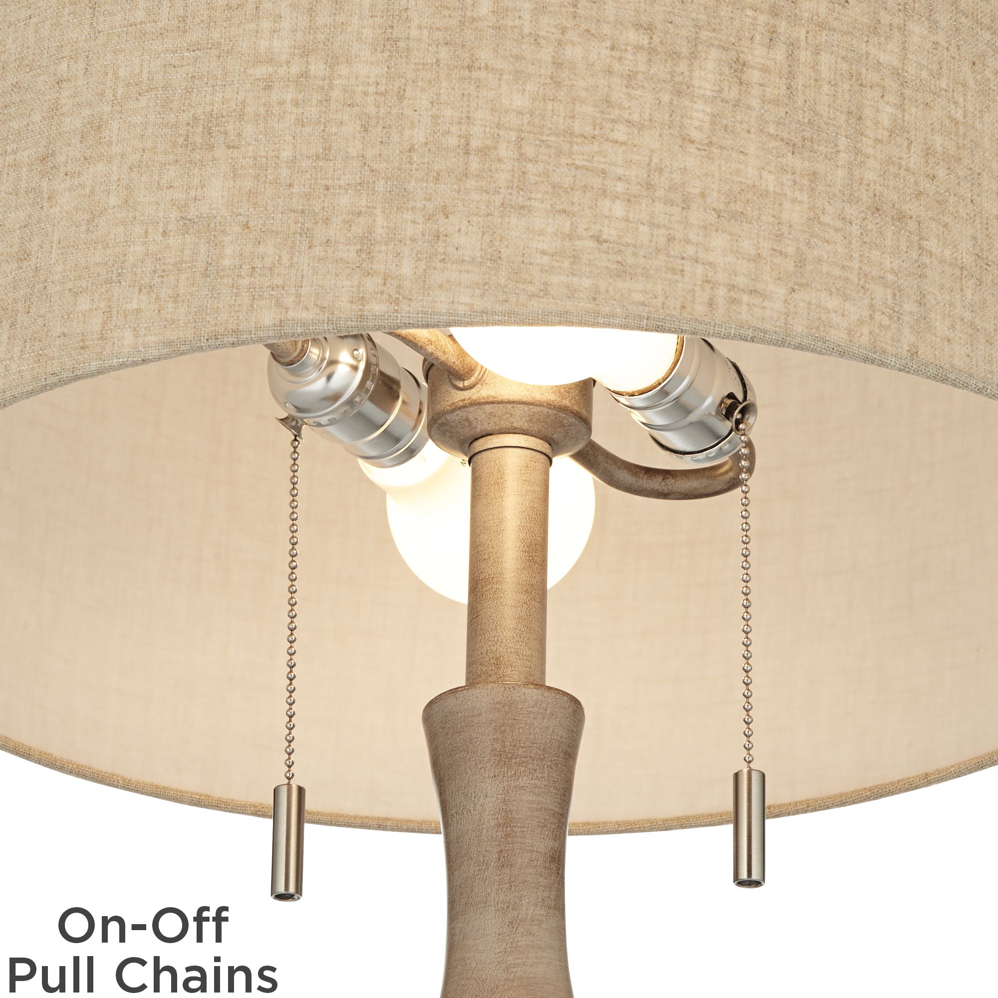 Image 6 Regency Hill Tuscan 62 1/2" Natural Gray Faux Wood Floor Lamp more views