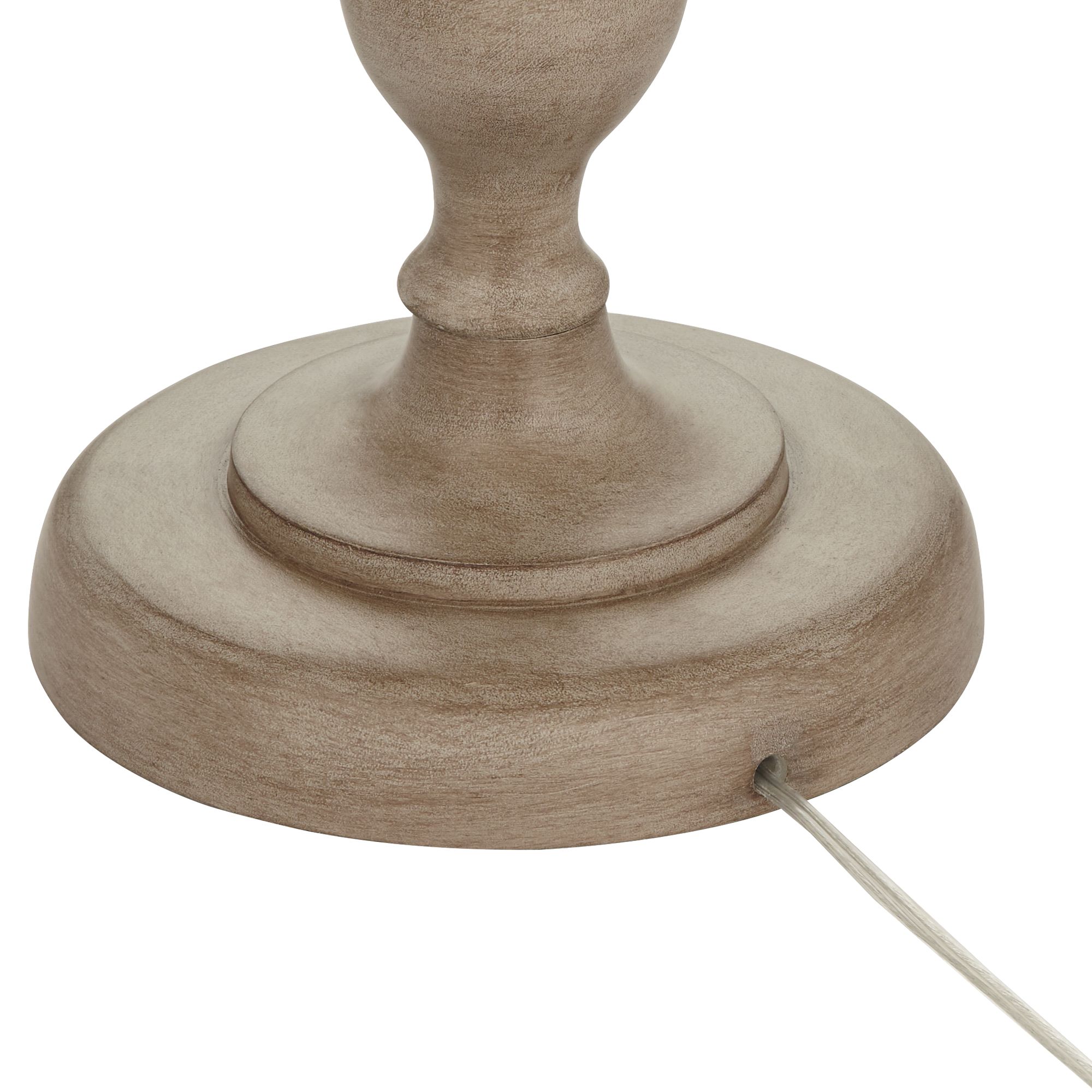 Regency Hill Tuscan 62 1/2" Natural Gray Faux Wood Floor Lamp in scene