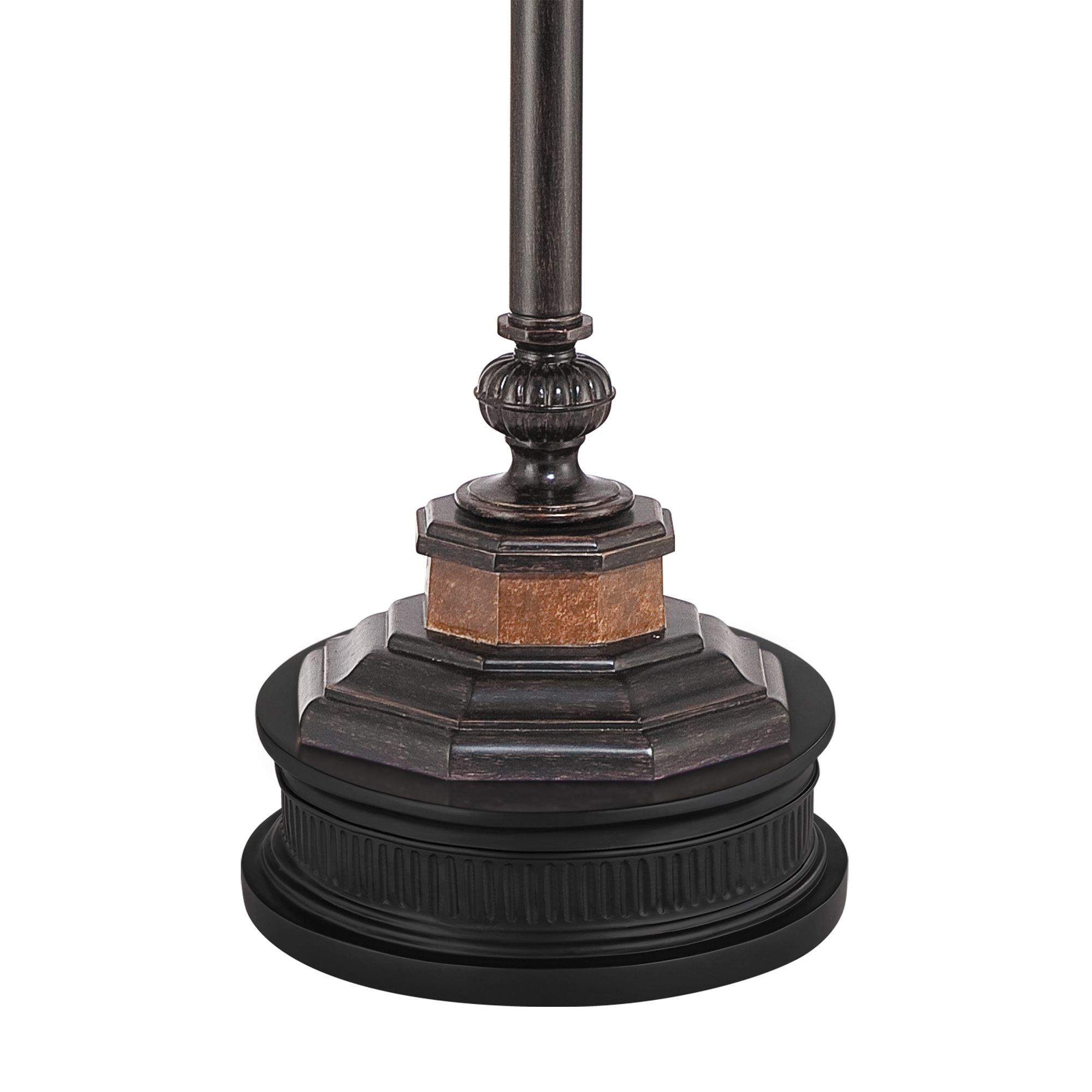 Image 4 Regency Hill Twin Pull Chain Floor Lamp with Black Riser more views