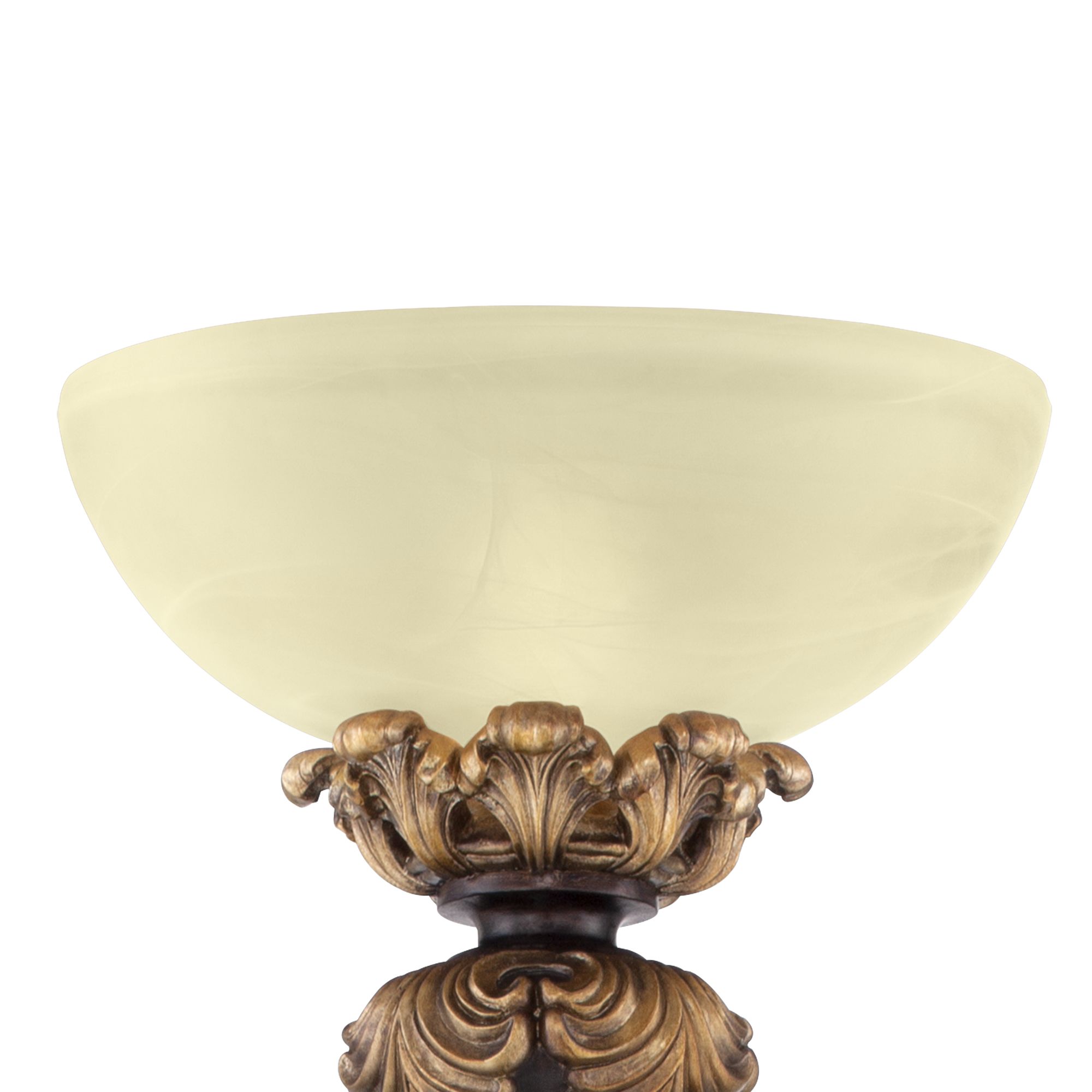 Image 3 Regency Hill Valentina 75" High Acanthus Leaf Torchiere Floor Lamp more views
