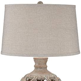 Image3 of Regency Hill Verducci 28" High Traditional Scroll Ceramic Table Lamp more views