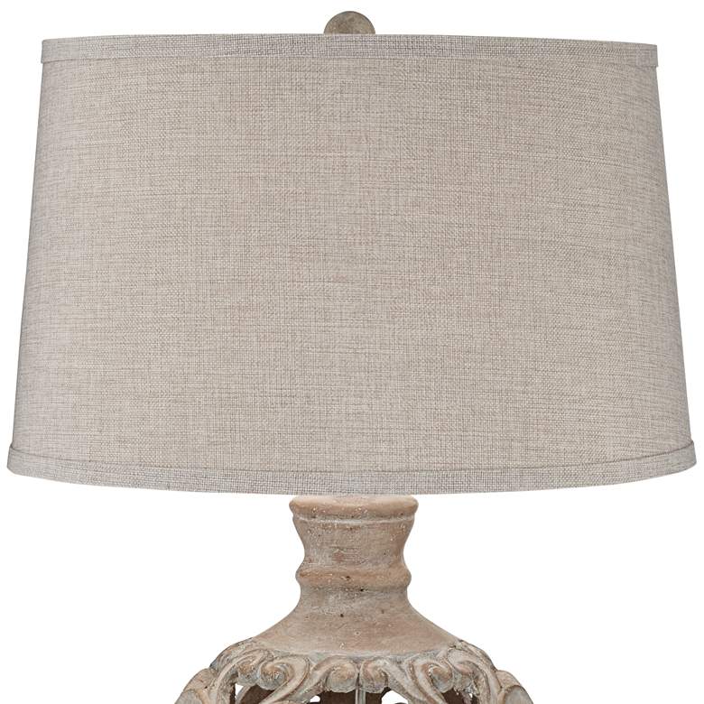 Image 3 Regency Hill Verducci 28" High Traditional Scroll Ceramic Table Lamp more views