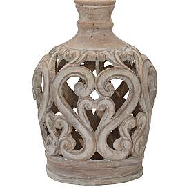Image4 of Regency Hill Verducci 28" High Traditional Scroll Ceramic Table Lamp more views