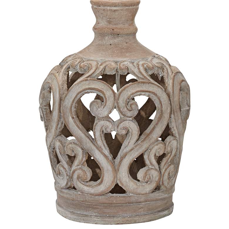 Image 4 Regency Hill Verducci 28" High Traditional Scroll Ceramic Table Lamp more views