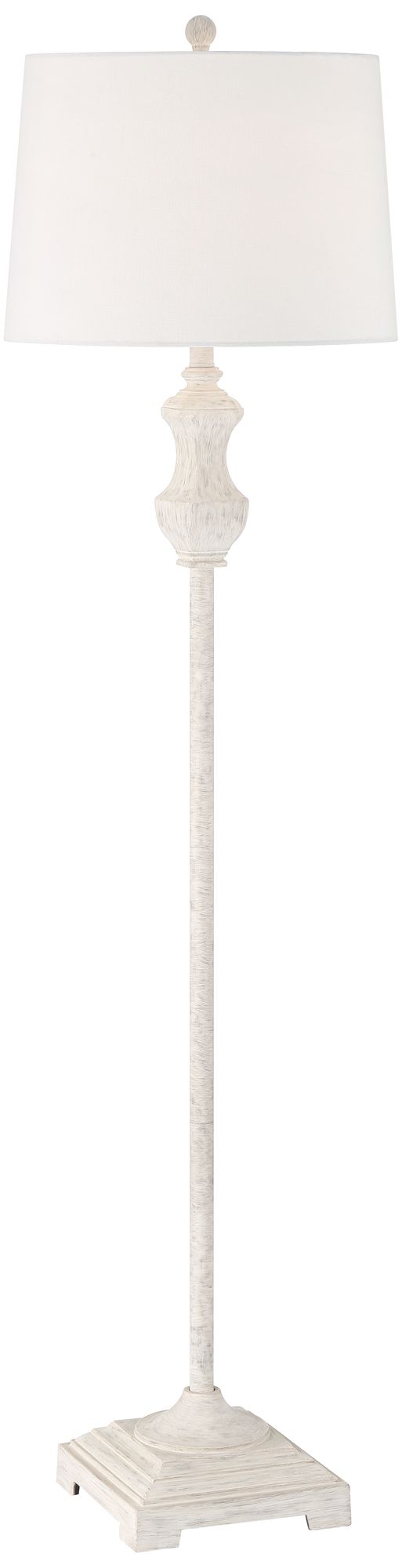 Image 2 Regency Hill Verona 61 1/2" Traditional Vintage White Floor Lamp