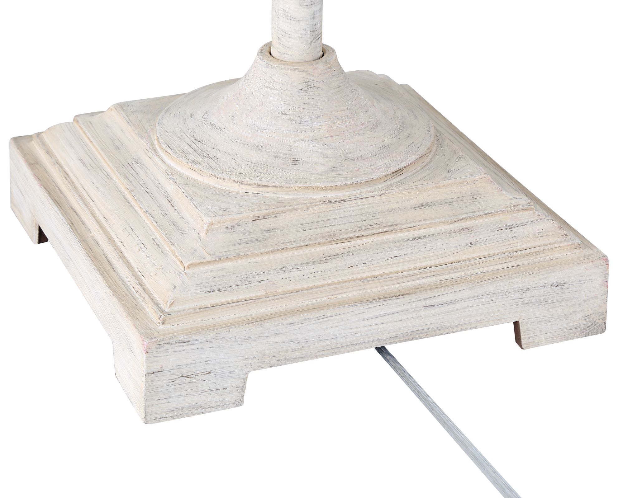 Image 7 Regency Hill Verona 61 1/2" Traditional Vintage White Floor Lamp more views