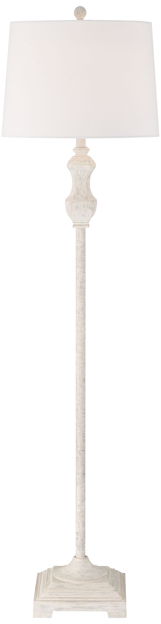 Regency Hill Verona 61 1/2" Traditional Vintage White Floor Lamp