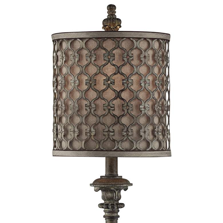 Image 4 Regency Hill Vichelis 34" Beige Candlestick Buffet Lamps Set of 2 more views
