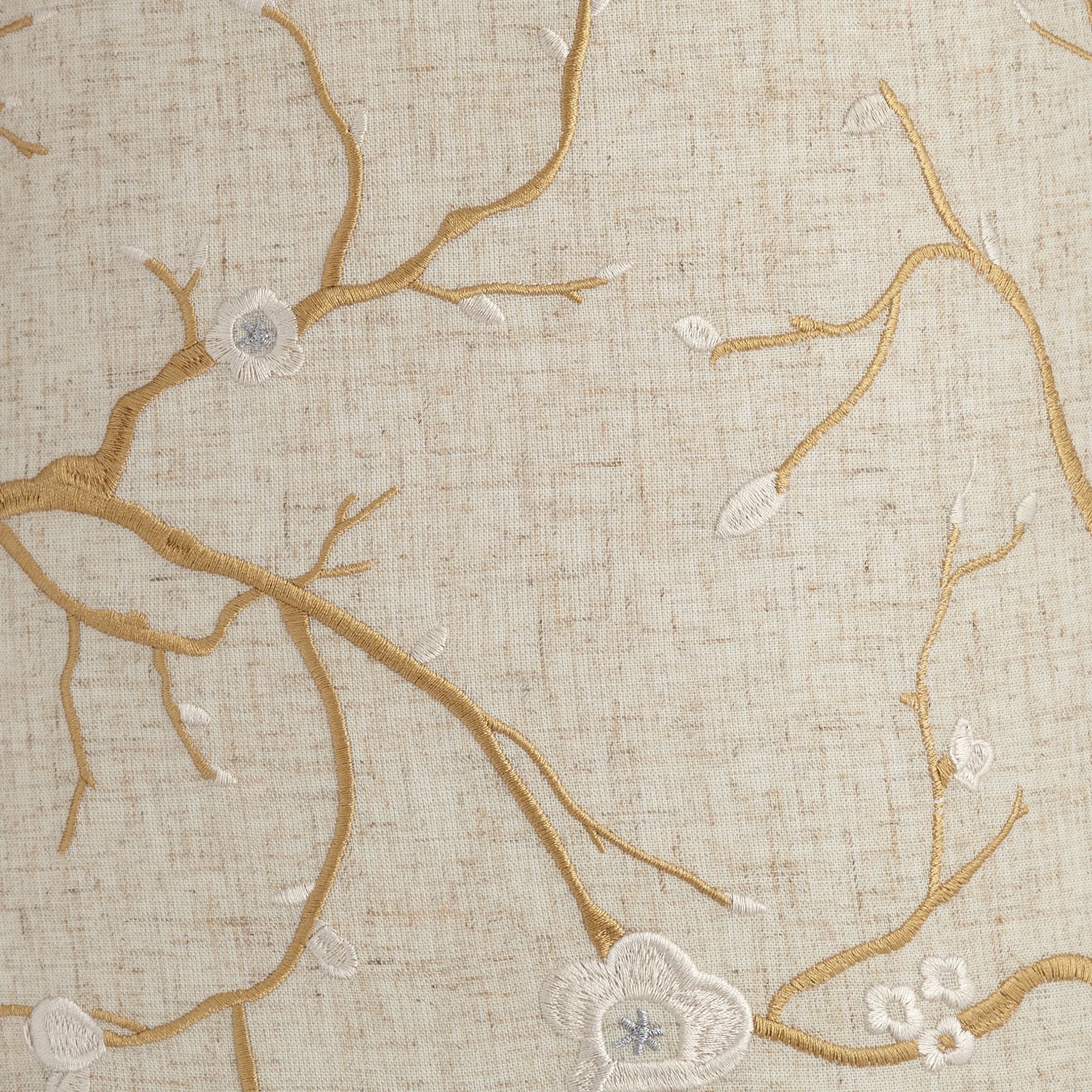 Image 2 Regency Hill Vintage Chic 60" Plum Flower Antique White Floor Lamp more views