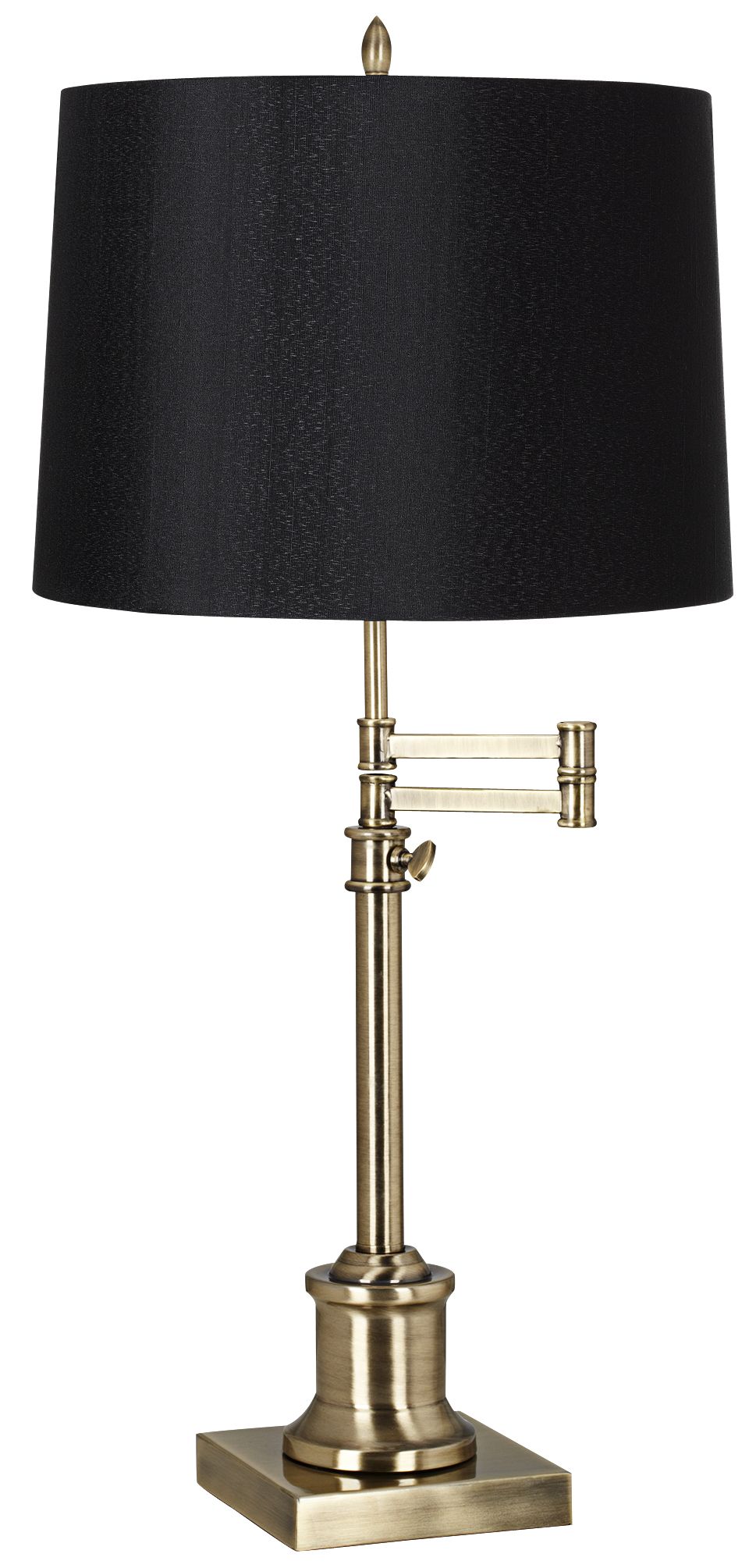 Image 2 Regency Hill Westbury Black and Brass Adjustable Swing Arm Lamp