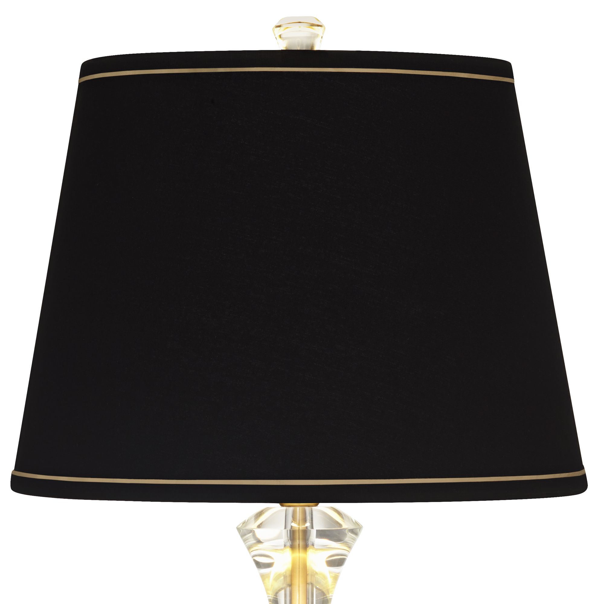 Regency Hill Windsor 32" Gold and Crystal Traditional USB Table Lamp
