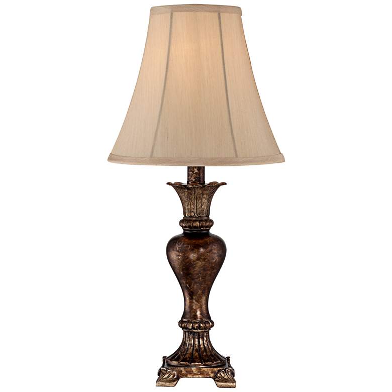 Image 3 Regency Hill Xavier 21 inch Bronze Urn Footed Base Traditional Table Lamp more views