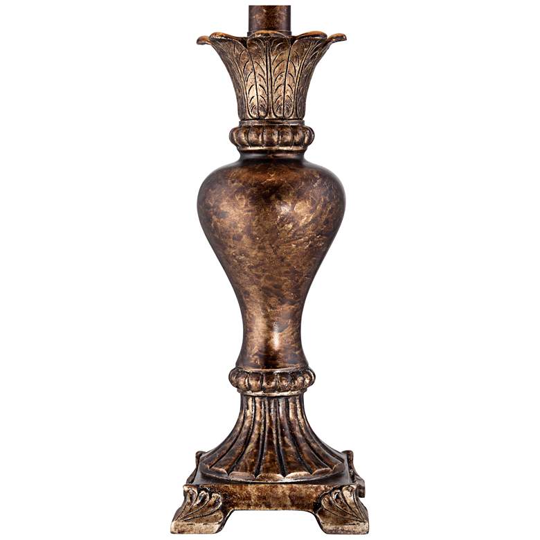 Image 4 Regency Hill Xavier 21" Bronze Urn Footed Base Traditional Table Lamp more views