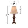 Regency Hill Xavier 21" Bronze Urn Footed Base Traditional Table Lamp