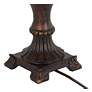 7_Regency Hill Xavier 21" Bronze Urn Footed Base Traditional Table Lamp more views