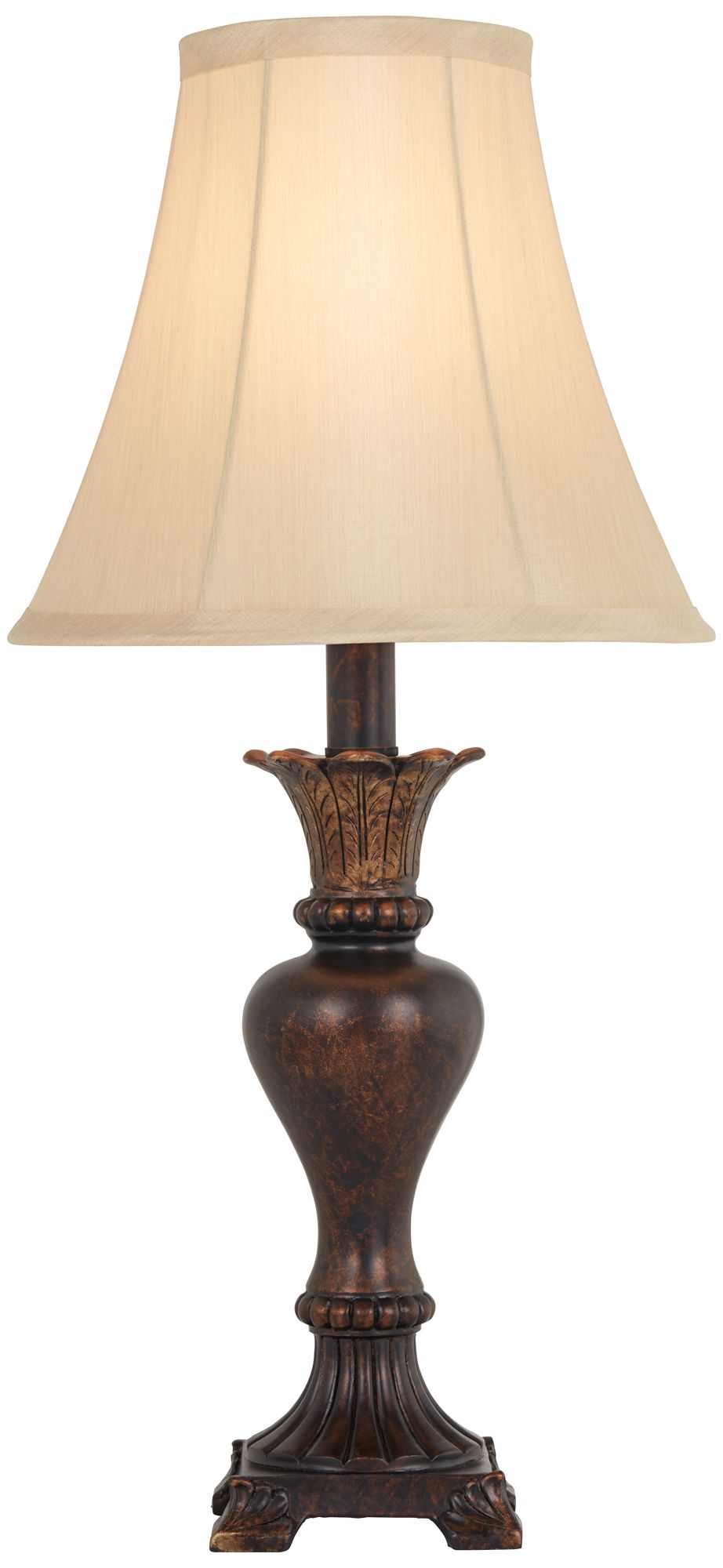 Regency Hill Xavier 21" Bronze Urn Footed Base Traditional Table Lamp
