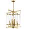 Regent 12-Light 24 Inch Geometric Polished Brass Chandelier