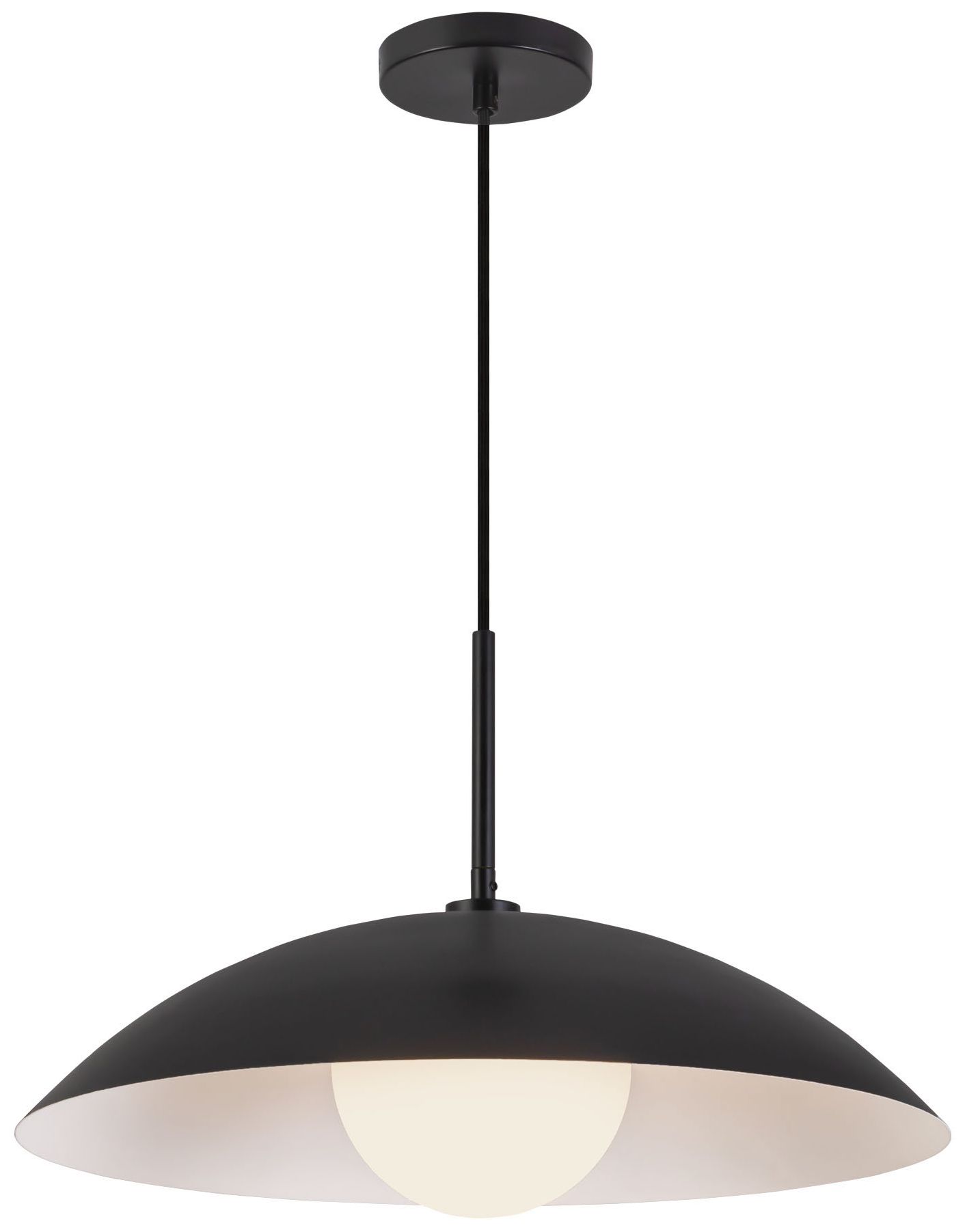 Image 2 Regent 19-in Black Pendant