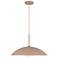 Regent 19" Wide Peach Dish Pendant Light