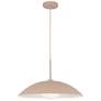 3_Regent 19" Wide Peach Dish Pendant Light more views