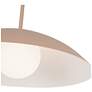 4_Regent 19" Wide Peach Dish Pendant Light more views