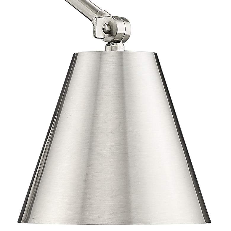 Image 4 Regent 7 1/2" High Brushed Nickel Adjustable Wall Sconce more views