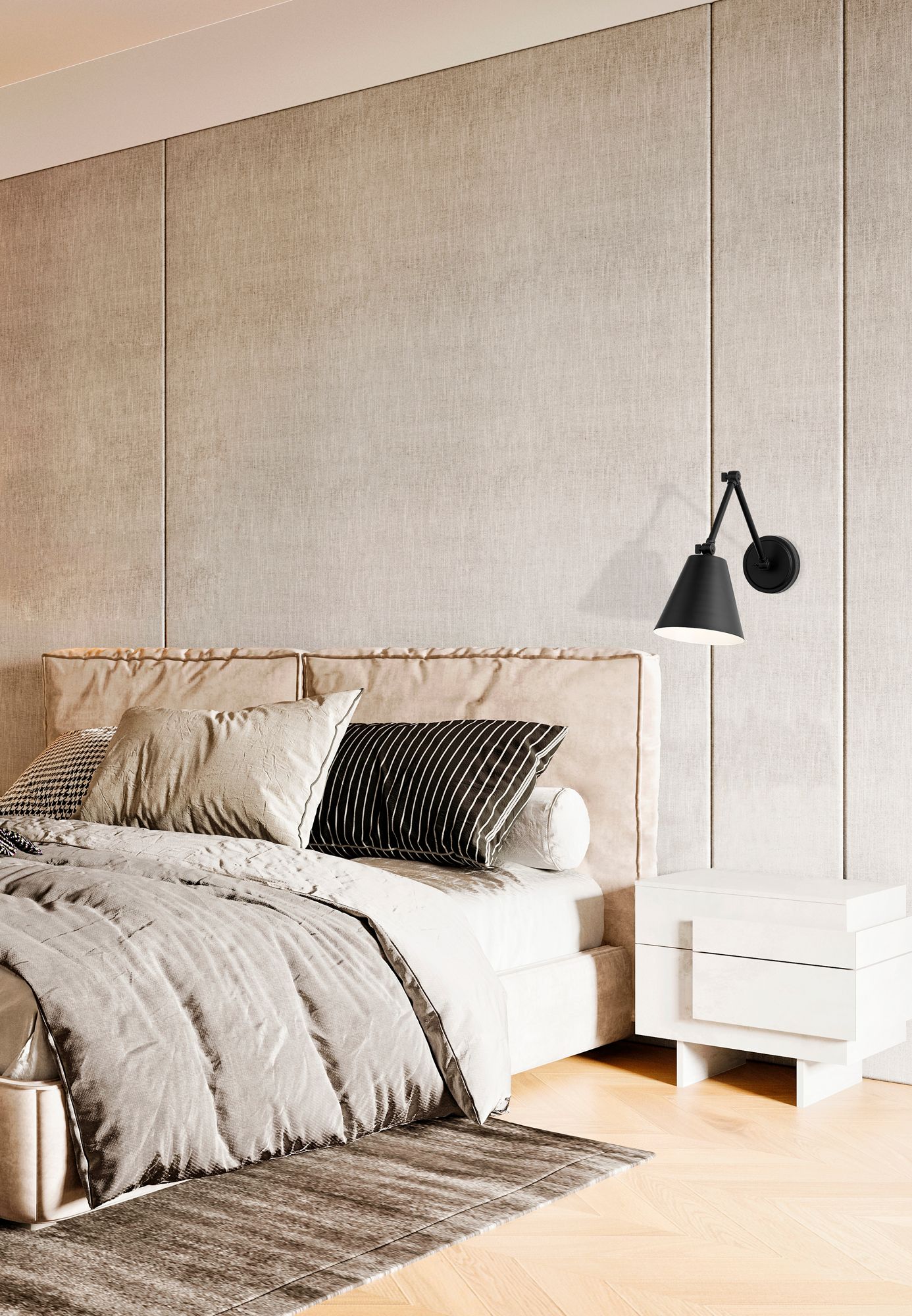 Image 4 Regent by Z-Lite Matte Black 1 Light Wall Sconce more views