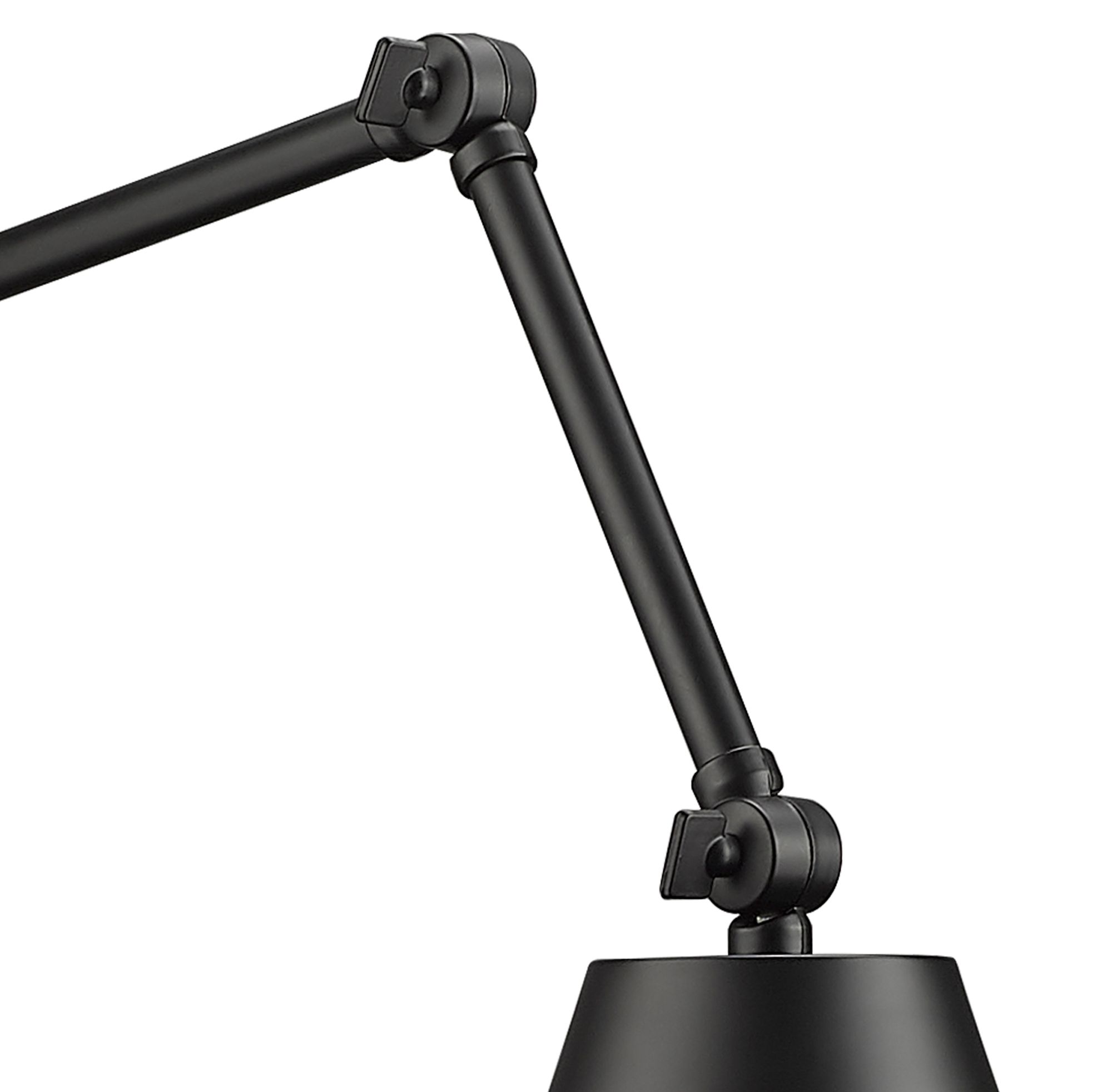 Regent by Z-Lite Matte Black 1 Light Wall Sconce in scene