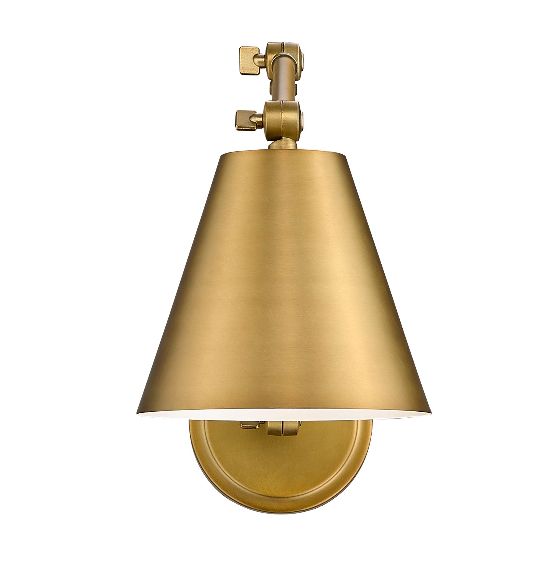 Image 5 Regent by Z-Lite Rubbed Brass 1 Light Wall Sconce more views