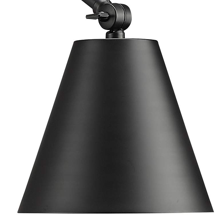 Image 4 Regent Matte Black Adjustable Arm Wall Lamp more views