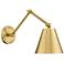 Regent Modern Gold Adjustable Swing Arm Wall Lamp