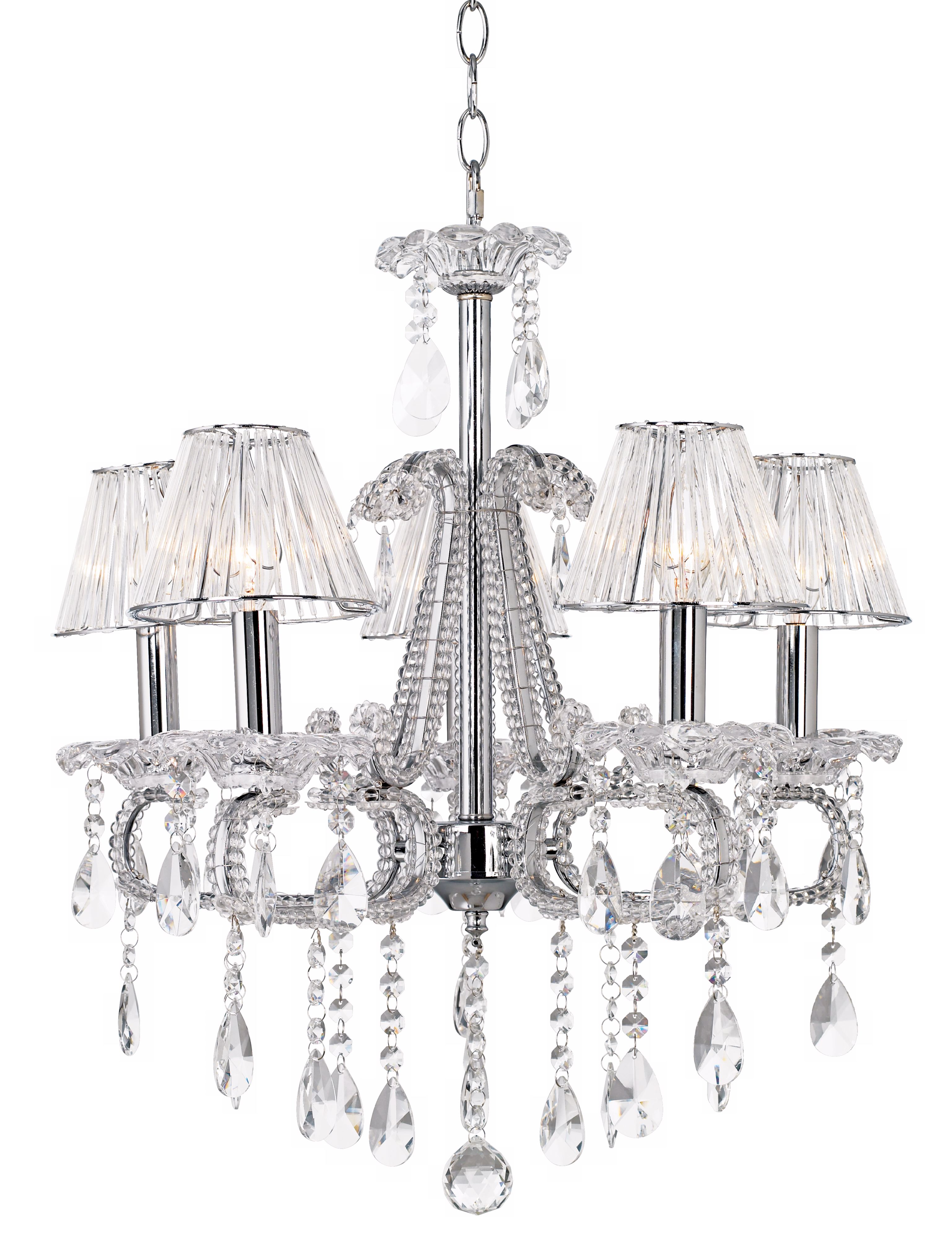 Regent Square Five Light Crystal Chandelier