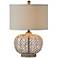 Reggie 24" High Gray Wash Coastal Modern Rattan Table Lamp