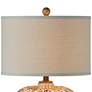 Reggie 24" High Gray Wash Coastal Modern Rattan Table Lamp