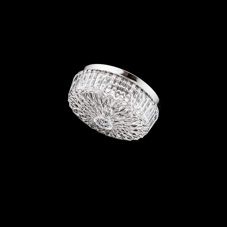 Image 3 Regina 12" Wide Polished Nickel Clear Crystal 1-Light Flush Mount more views