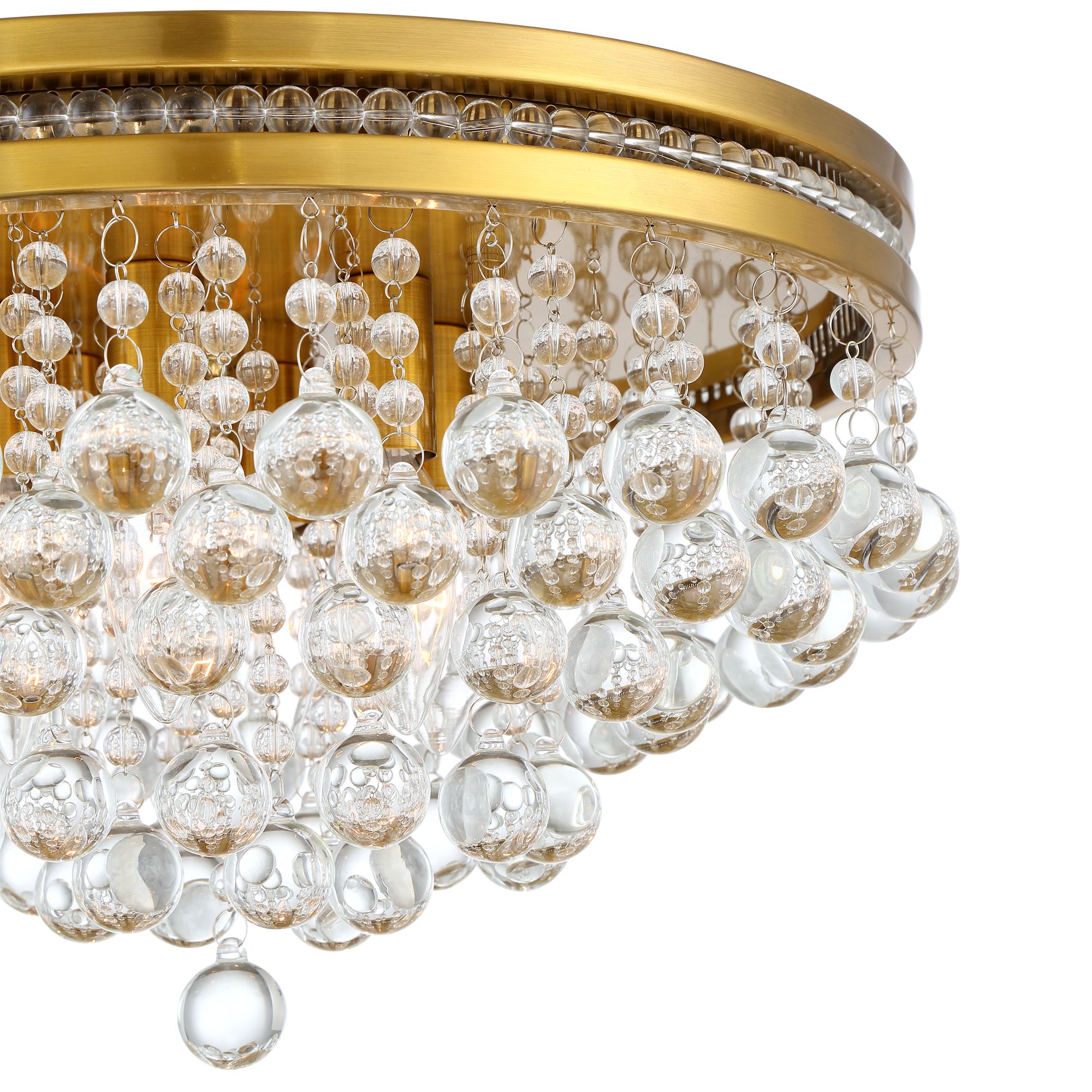 brass ceiling lights with crystals