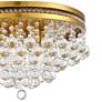 Regina 15 1/4" Wide Brass Crystal Ceiling Light