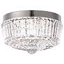 Thumbnail2 of Regina 8 1/4" Wide Polished Nickel Crystal LED Ceiling Light