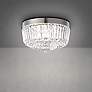 Thumbnail1 of Regina 8 1/4" Wide Polished Nickel Crystal LED Ceiling Light