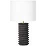 1_Regina Andrew 22 1/2" Modern Noir Black Column Accent Table Lamp