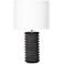 Regina Andrew 22 1/2" Modern Noir Black Column Accent Table Lamp